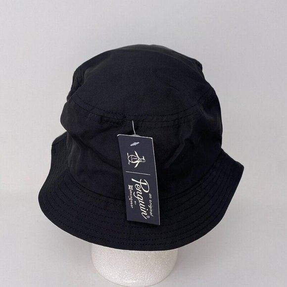 Original Penguin Bucket Hat OSFM Polyester Black Summer Pool Beach Style $45 - Picture 3 of 8